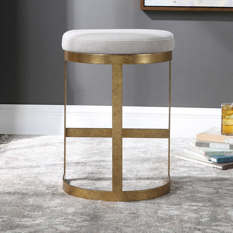 IVANNA ANTIQUE GOLD COUNTER STOOL