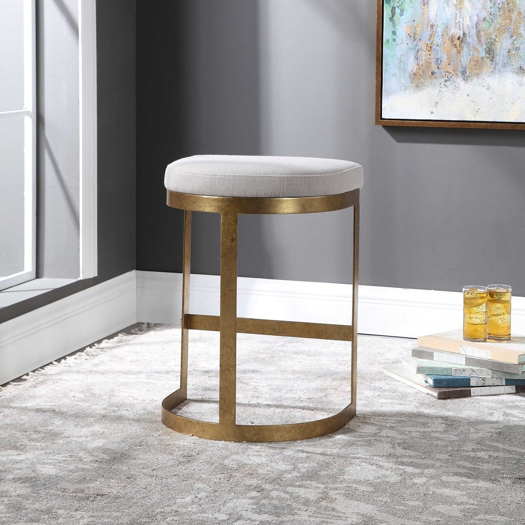 IVANNA ANTIQUE GOLD COUNTER STOOL