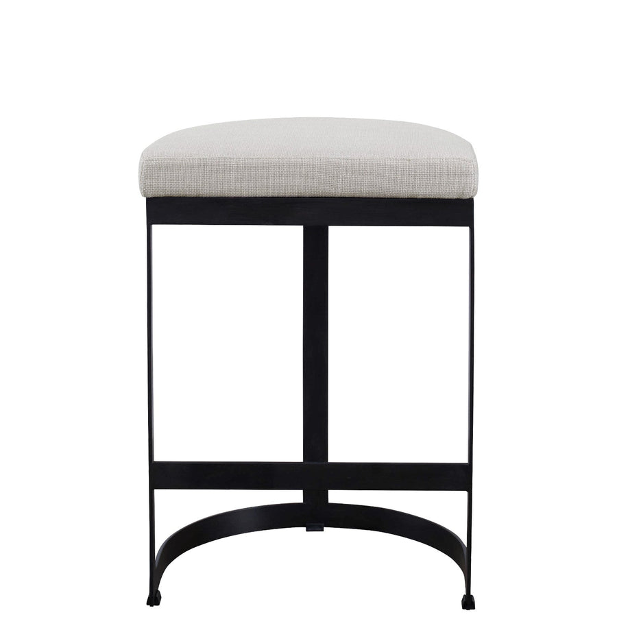 IVANNA MATTE BLACK COUNTER STOOL