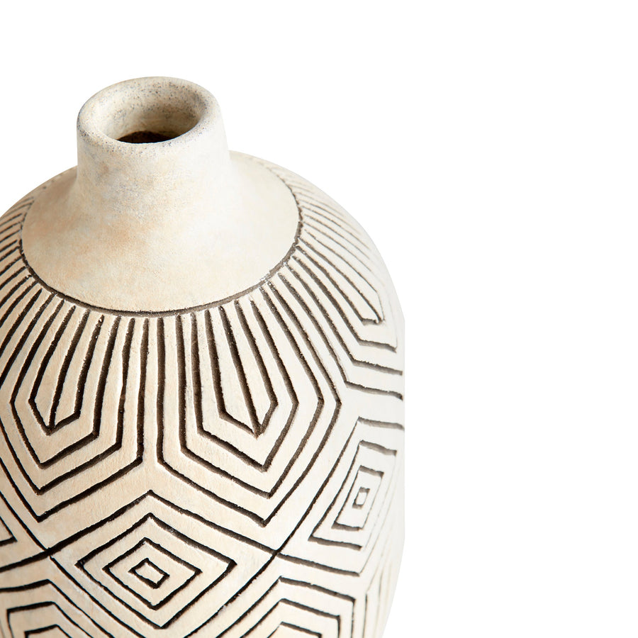 IVORY LABYRINTH VASE