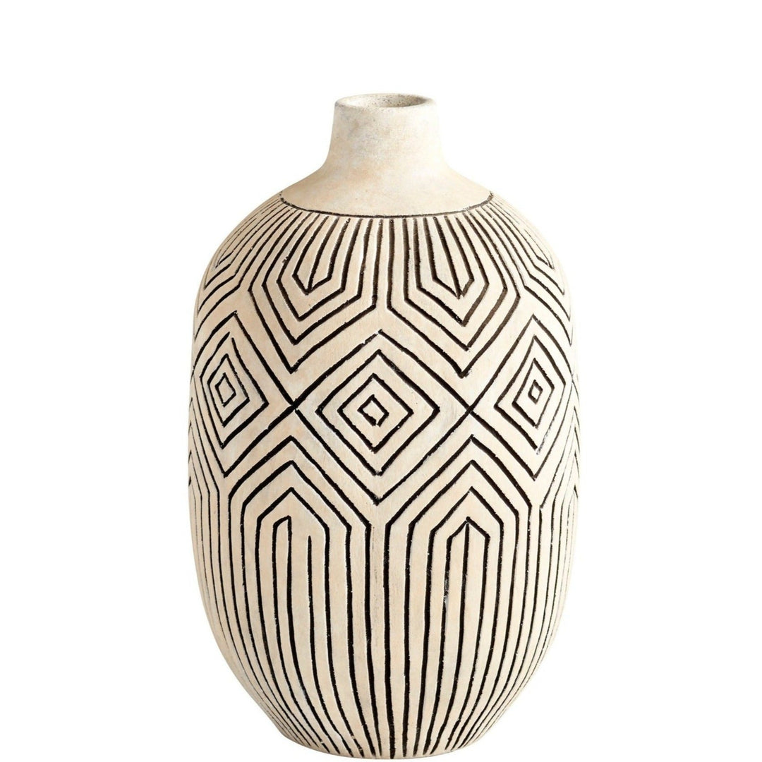 IVORY LABYRINTH VASE