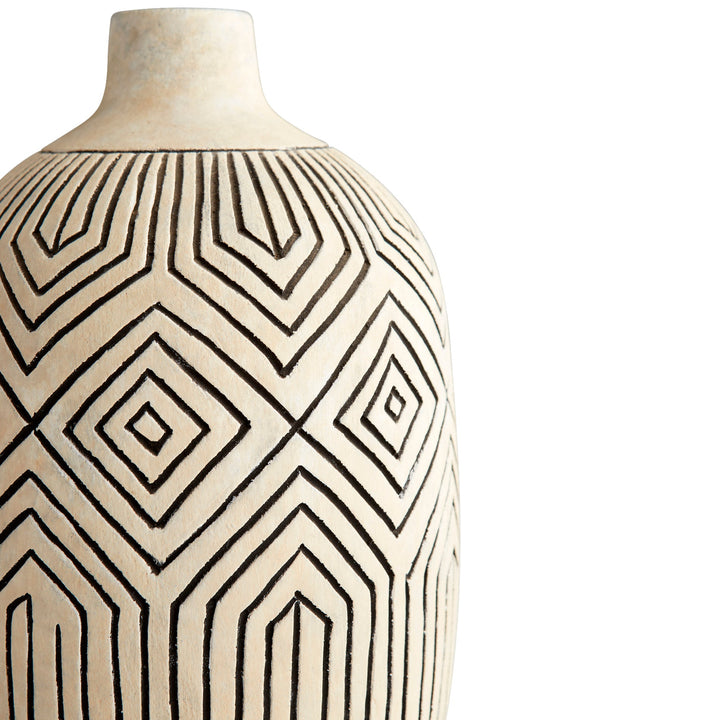 IVORY LABYRINTH VASE