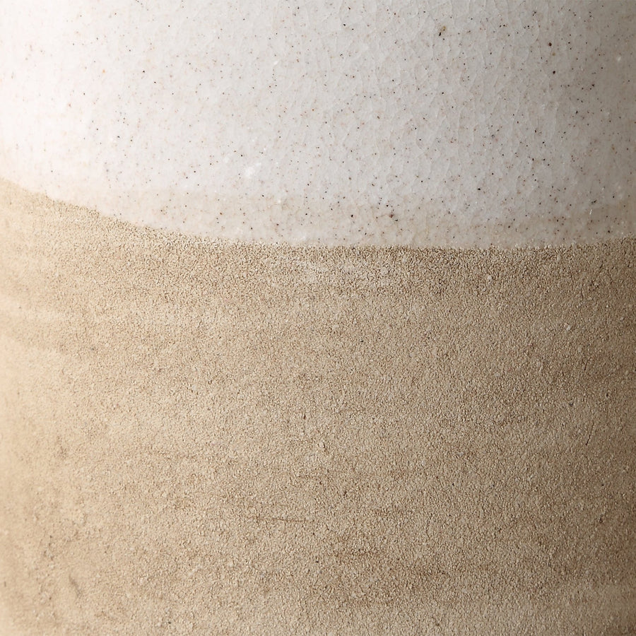 IVORY SANDS CERAMIC VASES | SET OF 2