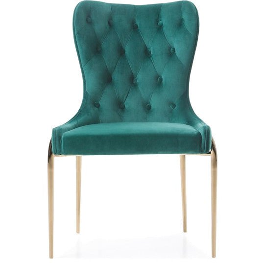 IZZY EMERALD VELVET DINING CHAIR | SET OF 2