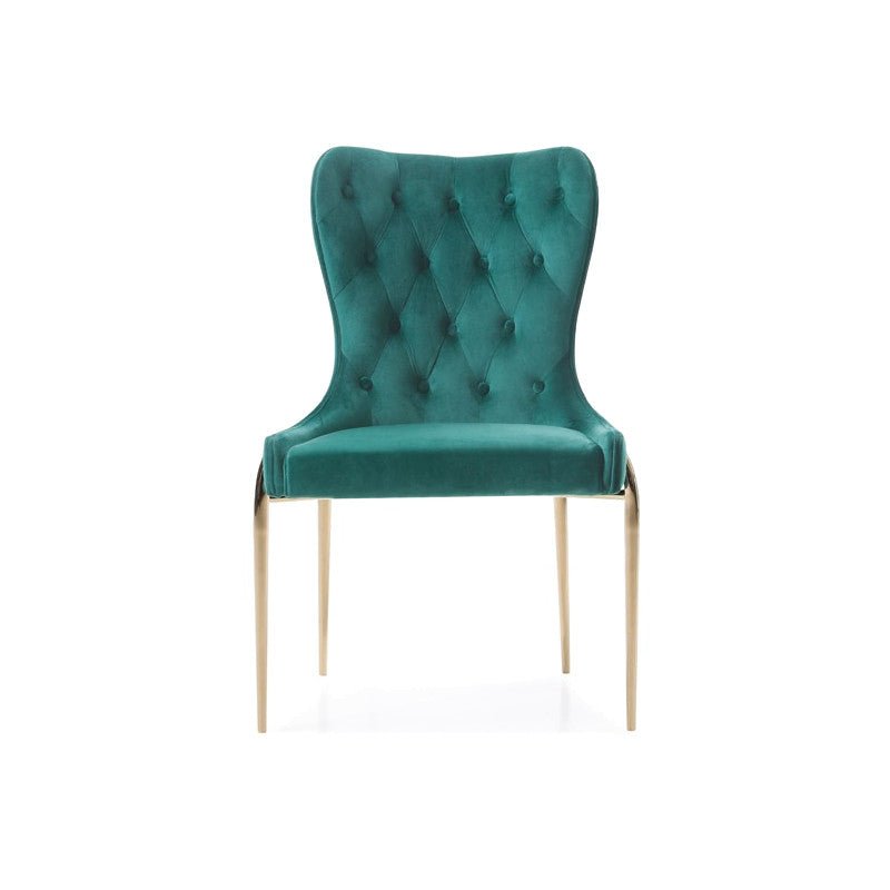 IZZY EMERALD VELVET DINING CHAIR | SET OF 2