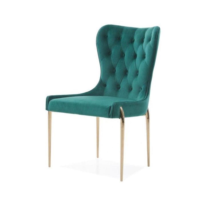 IZZY EMERALD VELVET DINING CHAIR | SET OF 2