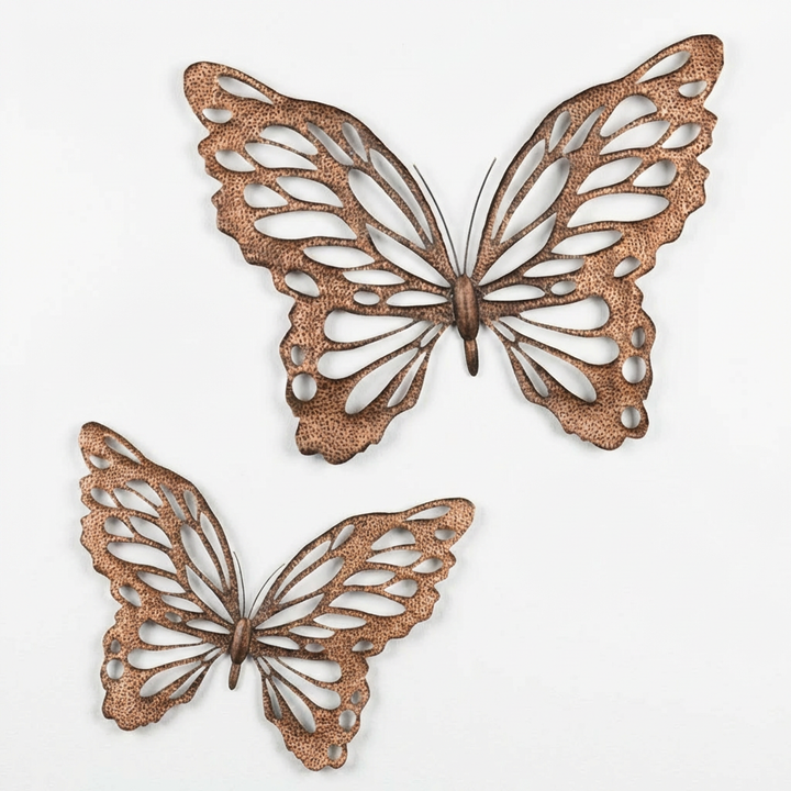 COPPER BUTTERFLY WALL DECOR