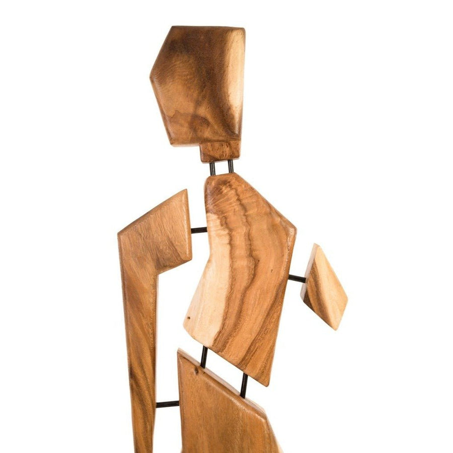 JACK & JILL CHAMCHA WOOD SCULPTURE