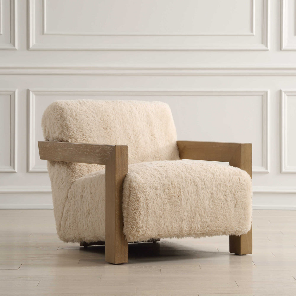 JACKSON FAUX SHEEPSKIN ARM CHAIRAccent ChairAccent ChairsUT23453