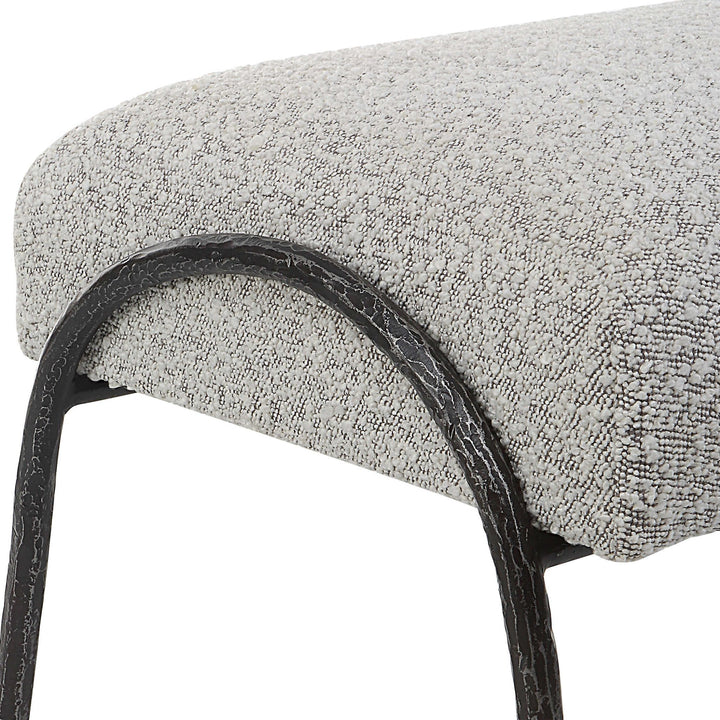 JACOBSEN BENCH: IVORY - GREY BOUCLE