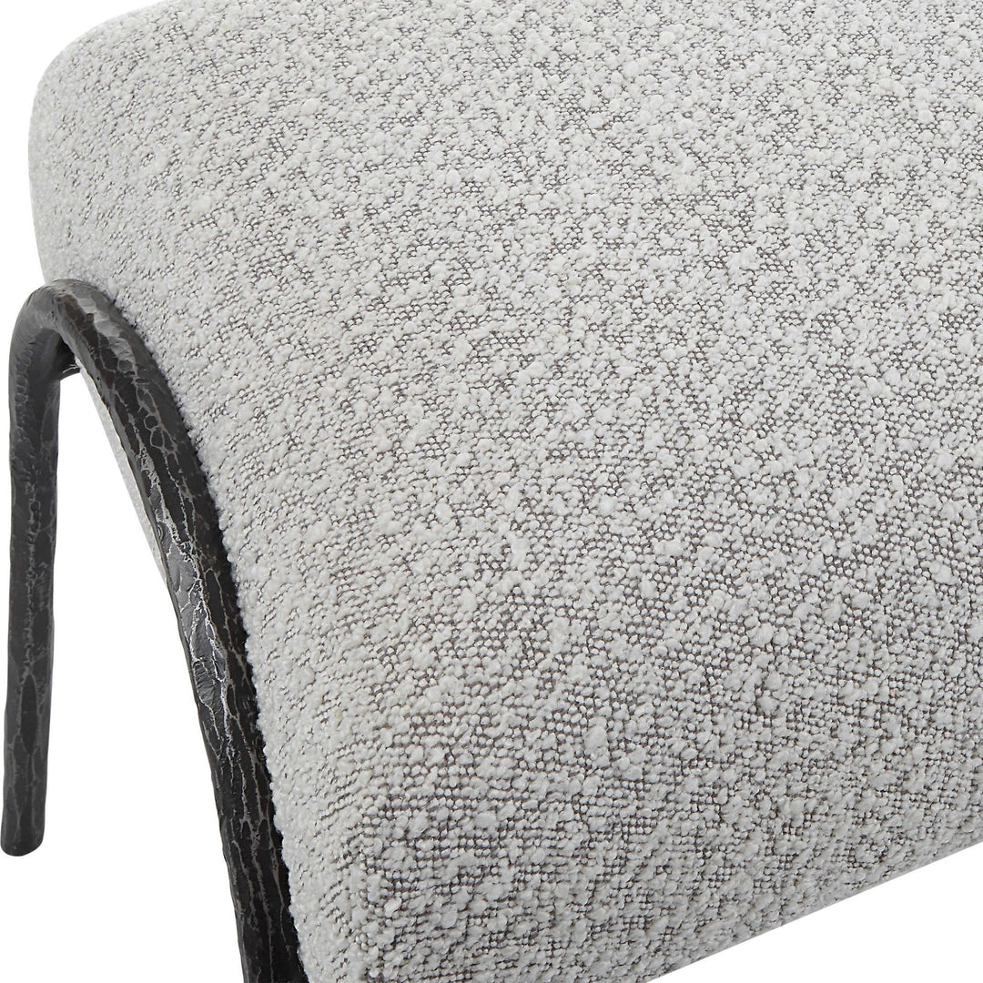 JACOBSEN BENCH: IVORY - GREY BOUCLE