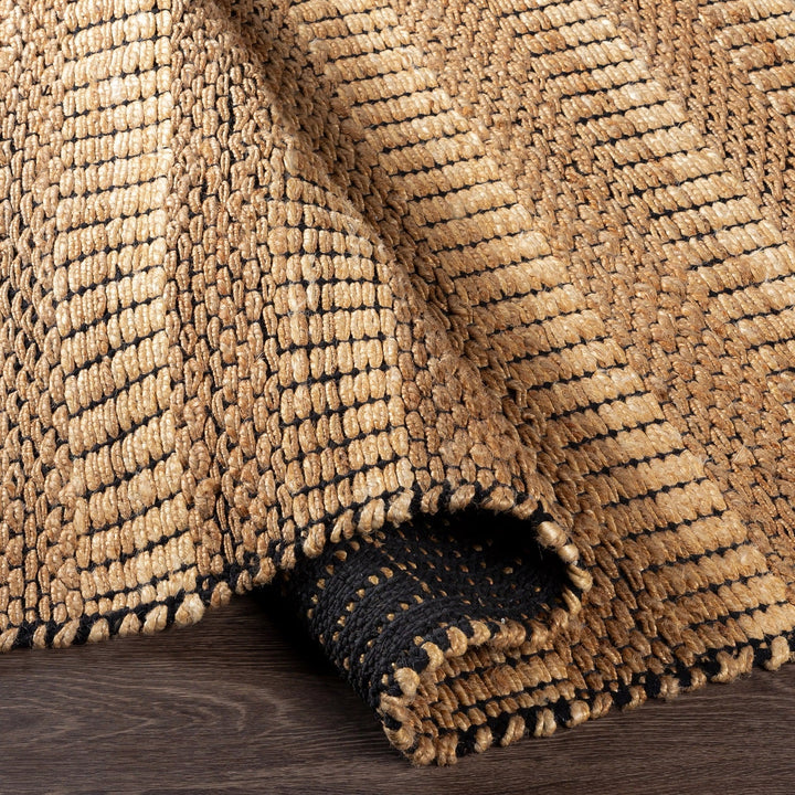 JASMINE 02 WOVEN JUTE RUG: CAMEL