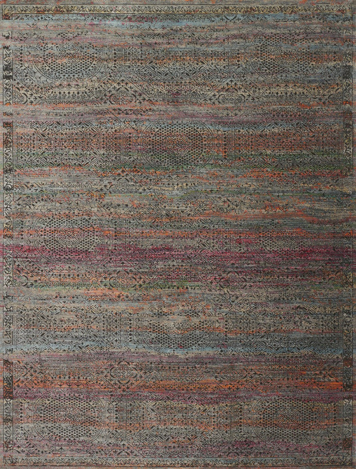 JAVARI 02 RUG: CHARCOAL / SUNSET