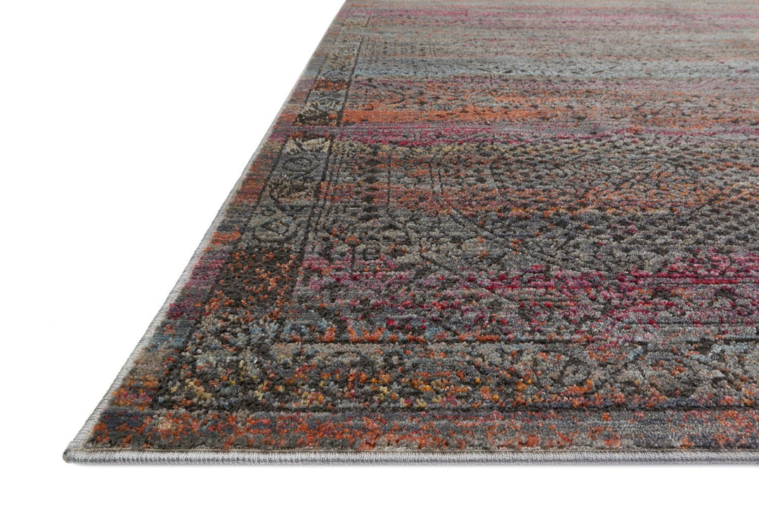 JAVARI 02 RUG: CHARCOAL / SUNSET