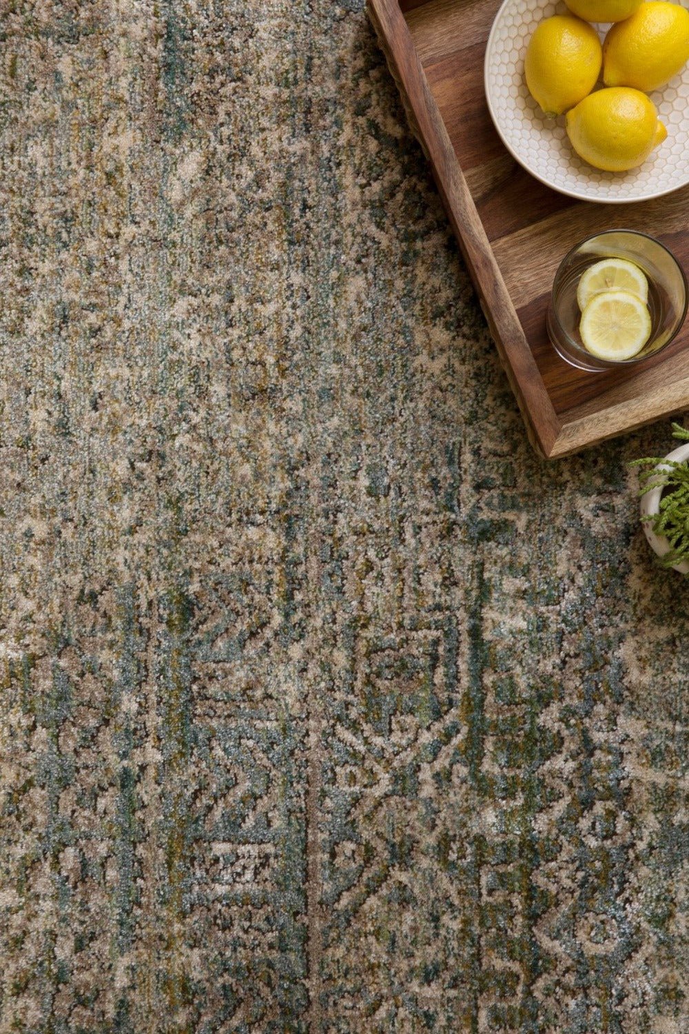 JAVARI 05 RUG: IVORY / SEA