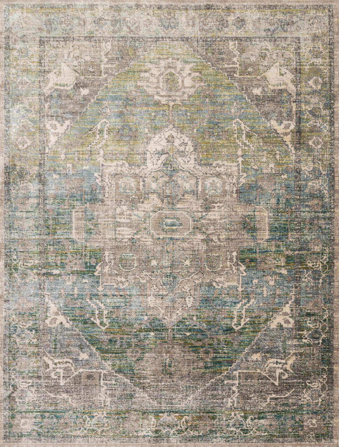 JAVARI 08 RUG: GRASS / OCEAN