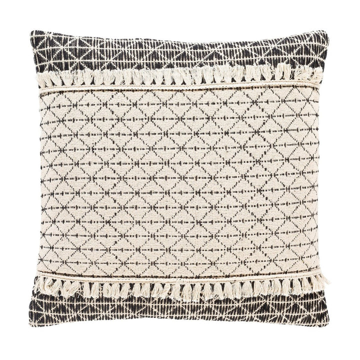 JESSIE BLACK + IVORY PILLOW