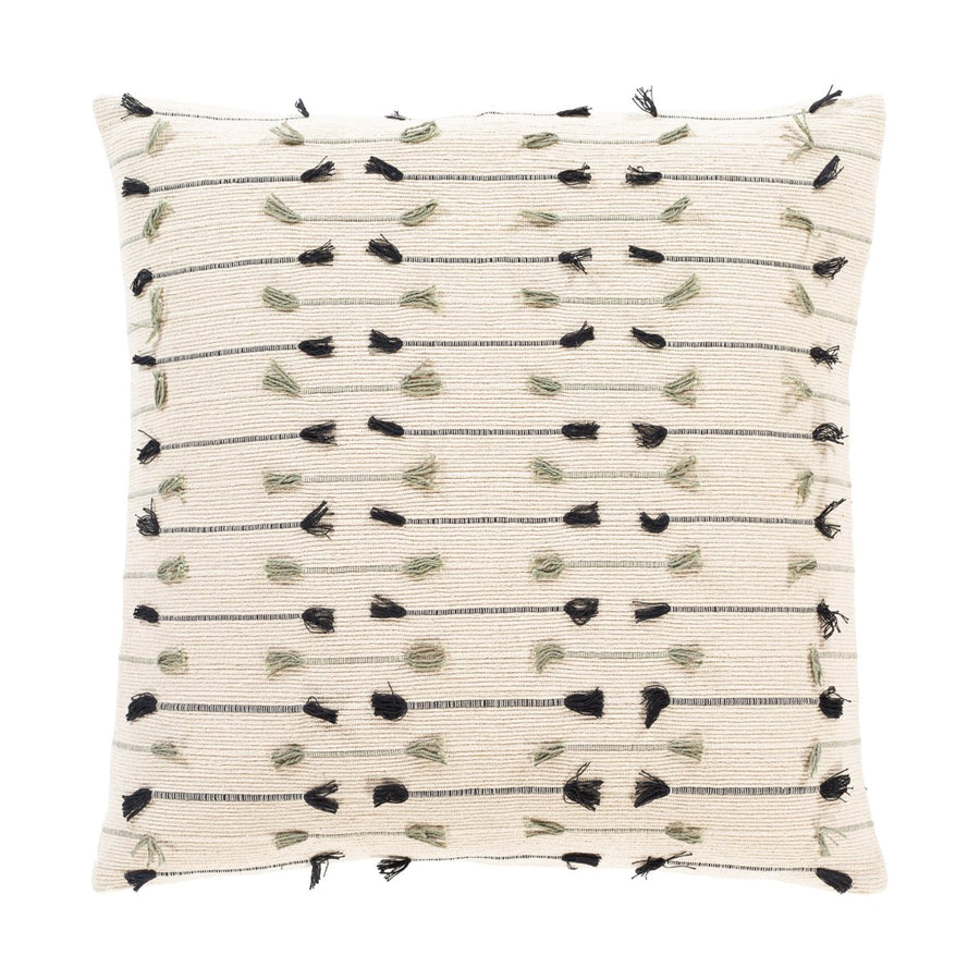 JESSIE BLACK + SAGE TASSEL PILLOW