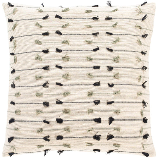 JESSIE BLACK + SAGE TASSEL PILLOW