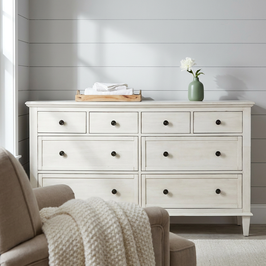 ABBY WHITE WASHED ACACIA DRESSER