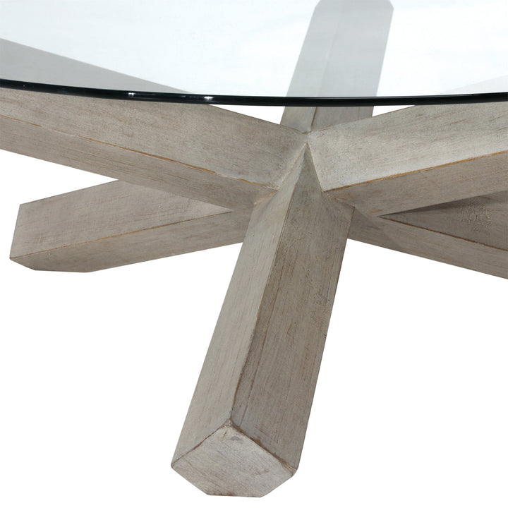 JUDY 48"RD LIGHT WASH COFFEE TABLE