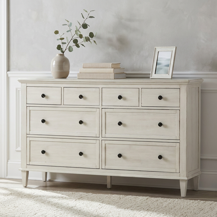 ABBY WHITE WASHED ACACIA DRESSER