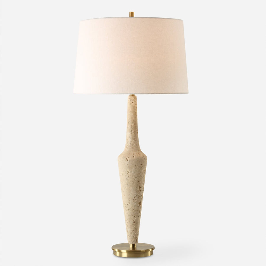 JULIET TRAVERTINE TABLE LAMP