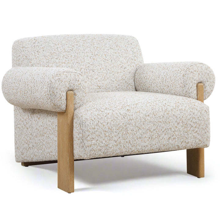 JUNCTURE FLAX MULTI BOUCLE UPHOLSTERED ARM CHAIR