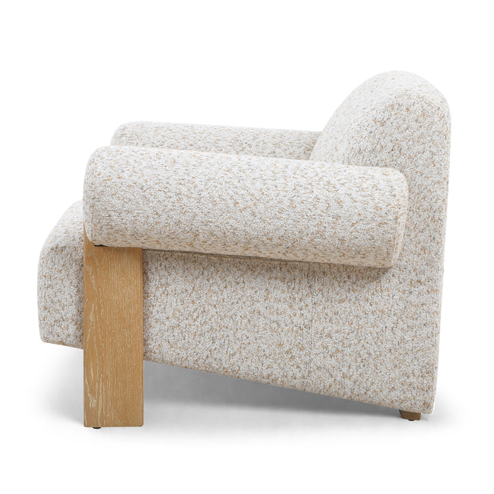 JUNCTURE FLAX MULTI BOUCLE UPHOLSTERED ARM CHAIR