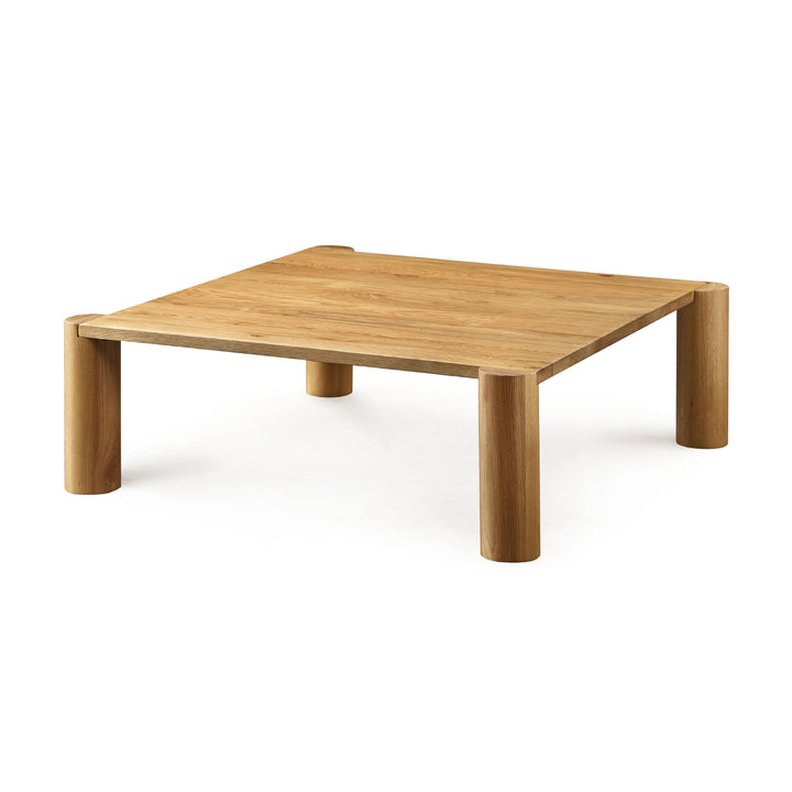 JUNI WHITE OAK POST COFFEE TABLE