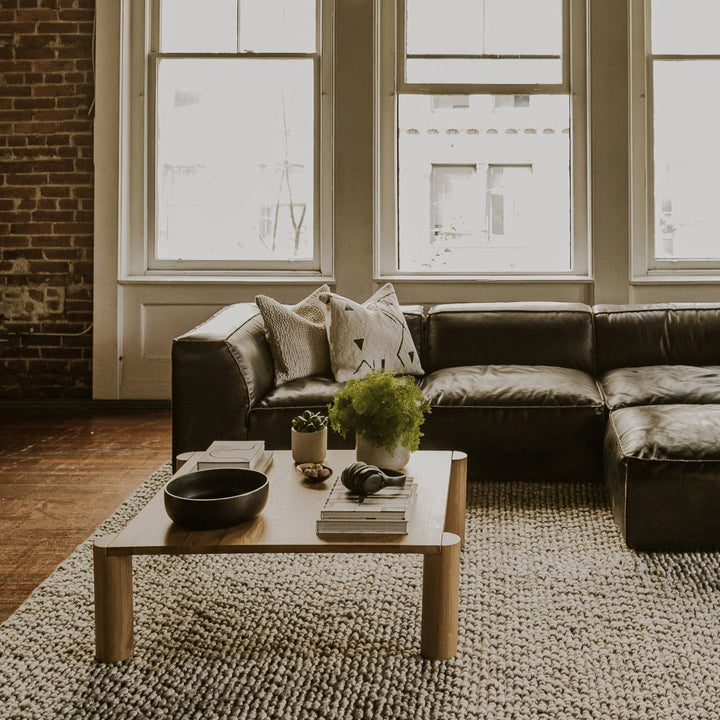 JUNI WHITE OAK POST COFFEE TABLE