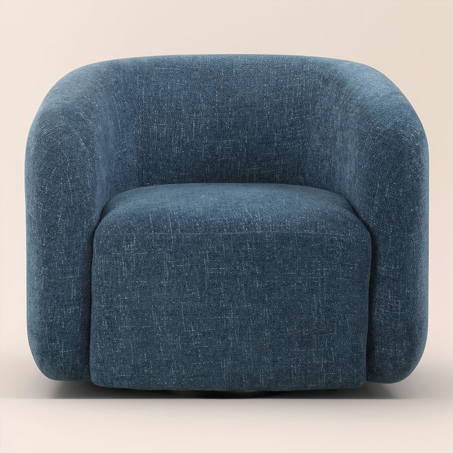 JUNIE CHENILLE UPHOLSTERED SWIVEL CHAIR