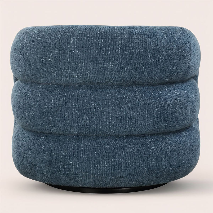 JUNIE CHENILLE UPHOLSTERED SWIVEL CHAIR