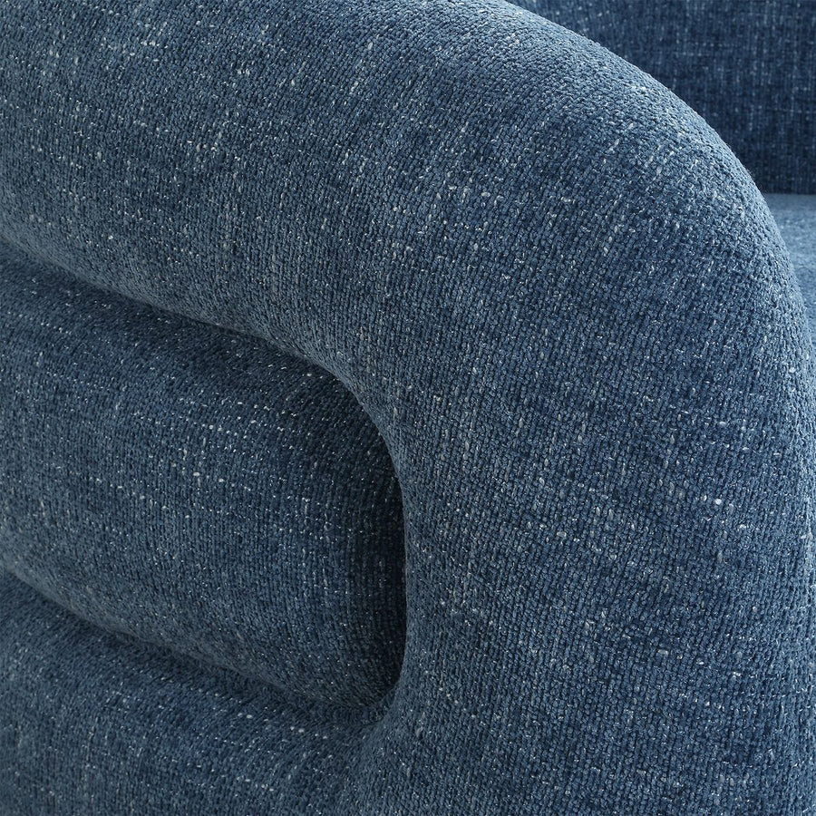 JUNIE CHENILLE UPHOLSTERED SWIVEL CHAIR