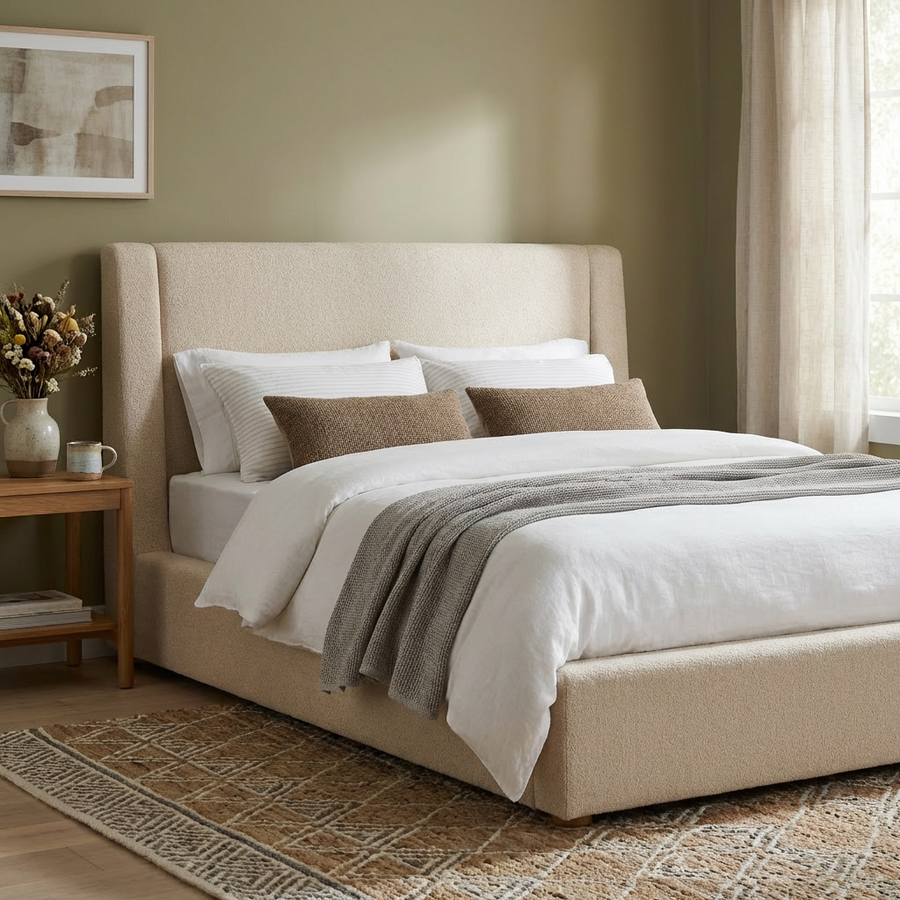 LEILAND CHUNKY CHENILLE FABRIC BED