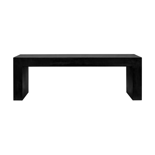 KAIA INDOOR - OUTDOOR BLACK CONCRETE BENCH