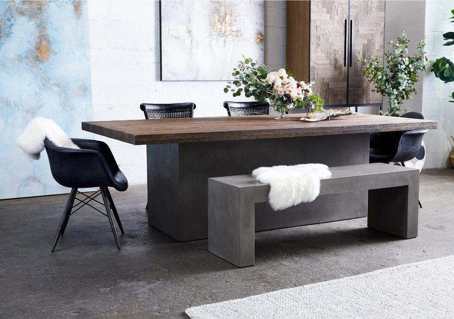 KAIA INDOOR - OUTDOOR CONCRETE BENCH