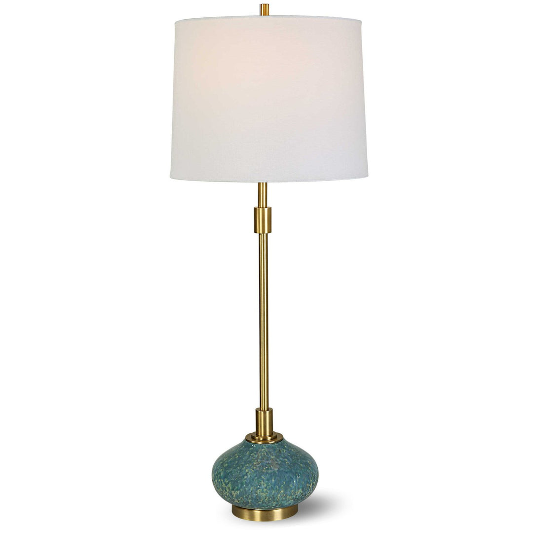 KAIMANA BUFFET LAMPAged Blue Buffet LampBuffet LampsUT30241 - 1