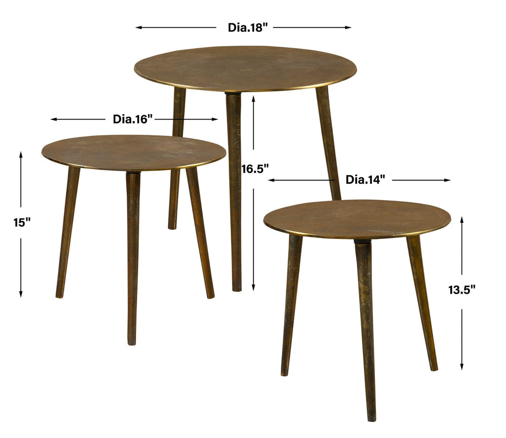 KASAI COFFEE TABLES: SET OF 3