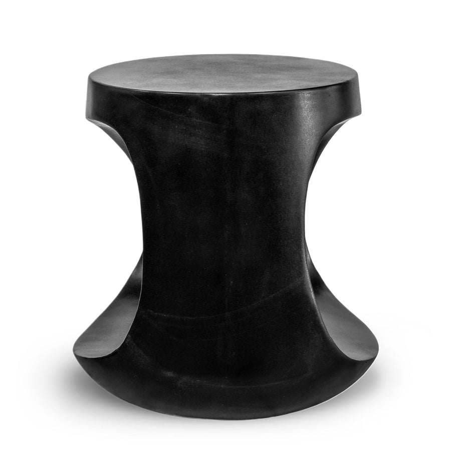 KAVIK CONCRETE STOOL: BLACK