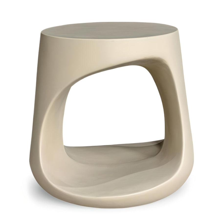 KAVIK CONCRETE STOOL: CREAM