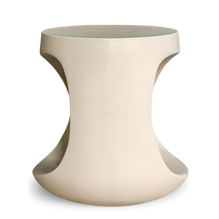 KAVIK CONCRETE STOOL: CREAM