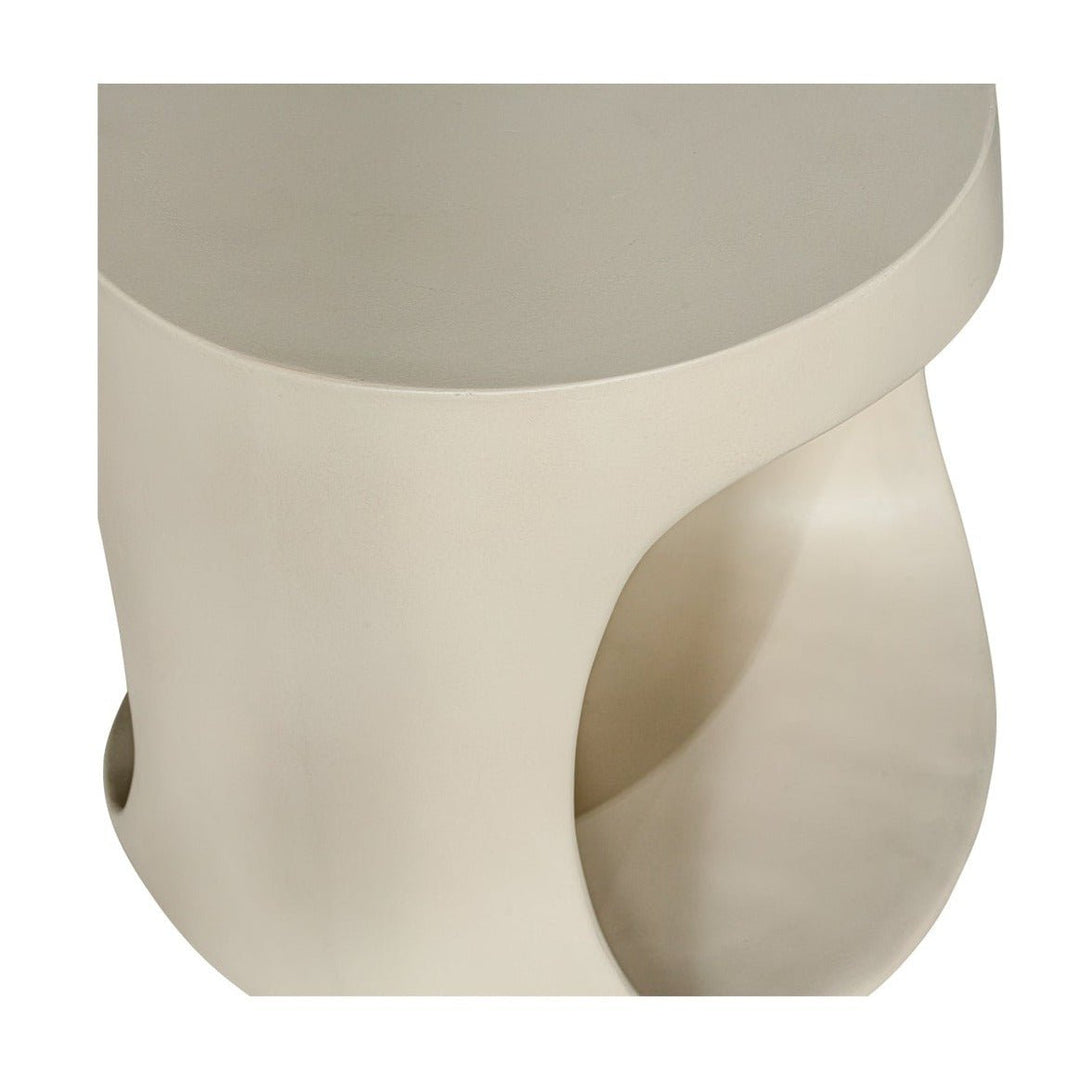 KAVIK CONCRETE STOOL: CREAM