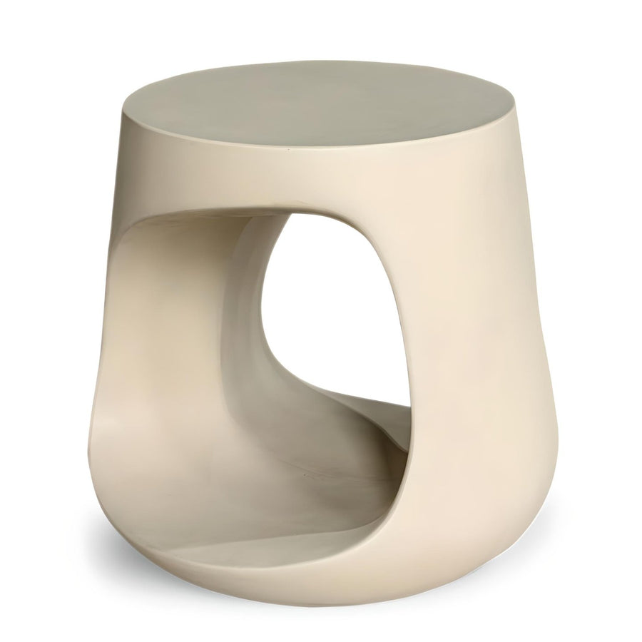 KAVIK CONCRETE STOOL: CREAM