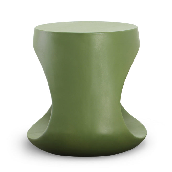 KAVIK CONCRETE STOOL: OLIVE GREEN