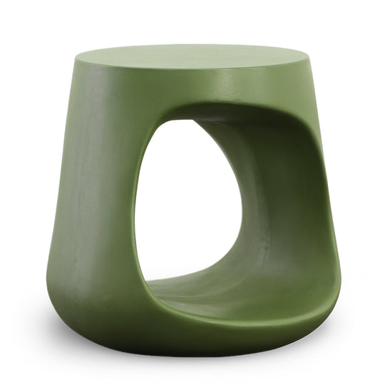 KAVIK CONCRETE STOOL: OLIVE GREEN