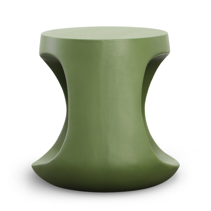 KAVIK CONCRETE STOOL: OLIVE GREEN