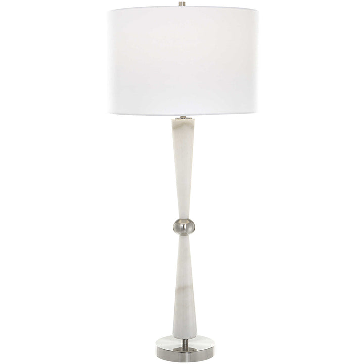 KENDALL WHITE MARBLE TABLE LAMP