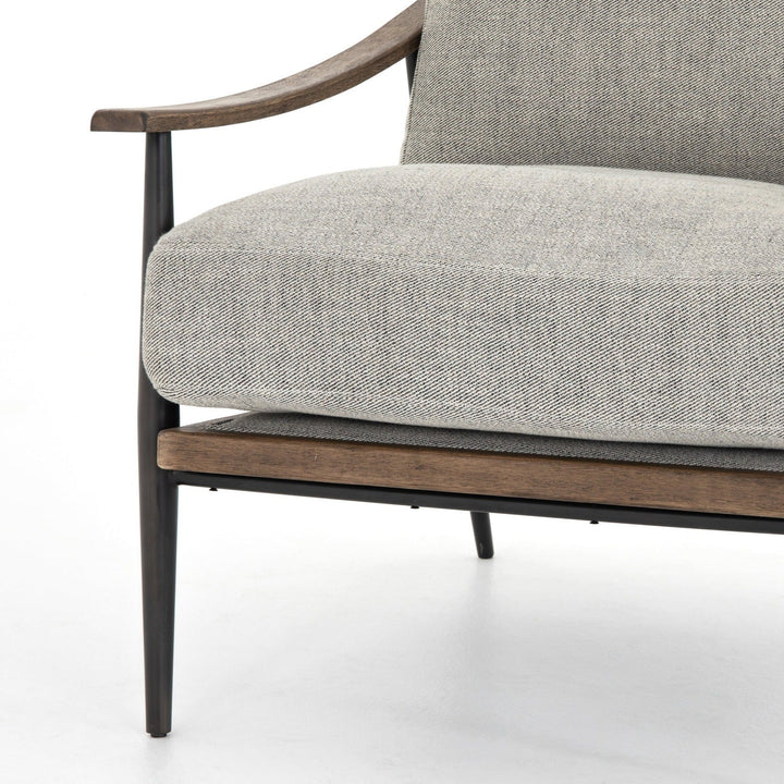 KENNEDY ARM CHAIR: GREY TWILL