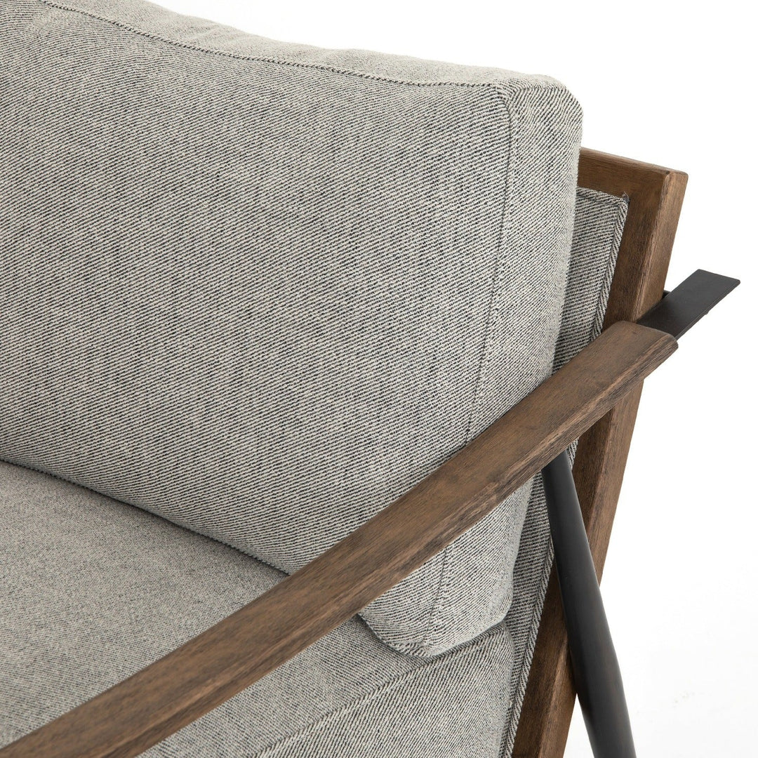 KENNEDY ARM CHAIR: GREY TWILL